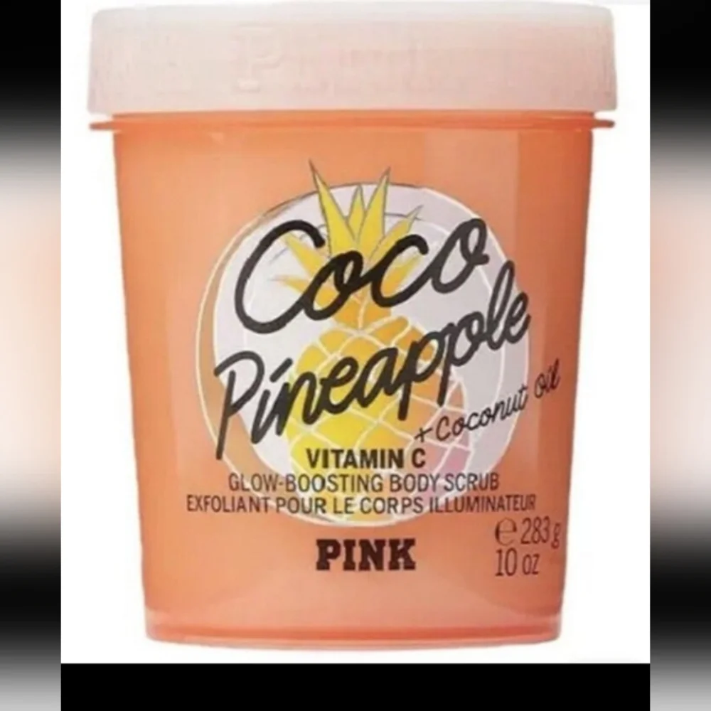 New Victoria’s Secret PINK Coco Pineapple Glow Boosting Body Scrub 🍍☀️